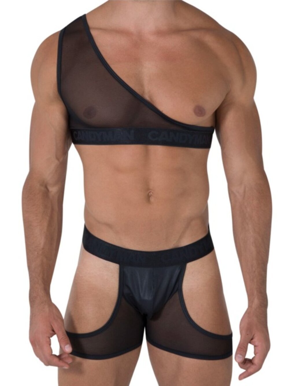 [Large] 2 Piece Mesh Body Suit 99474